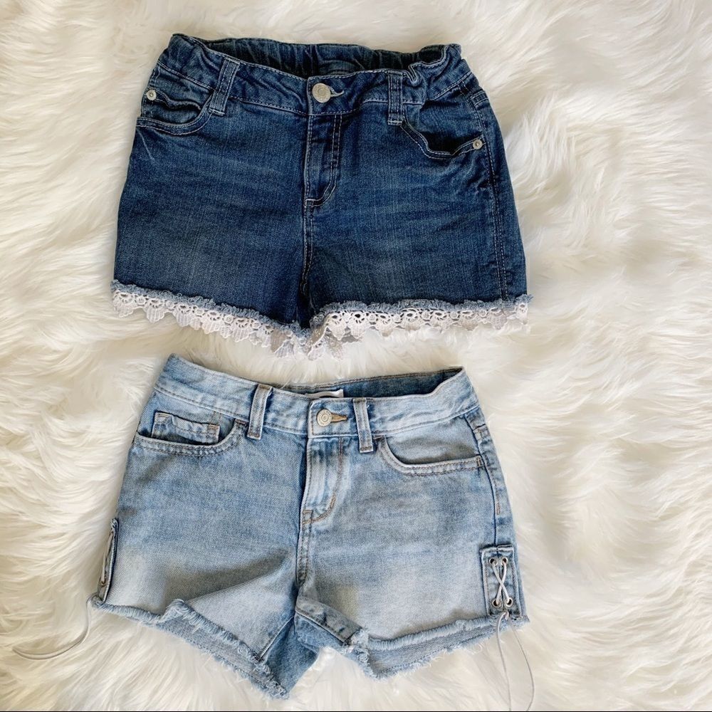Two Pairs Of Girls Short’s Size10-12 ;10